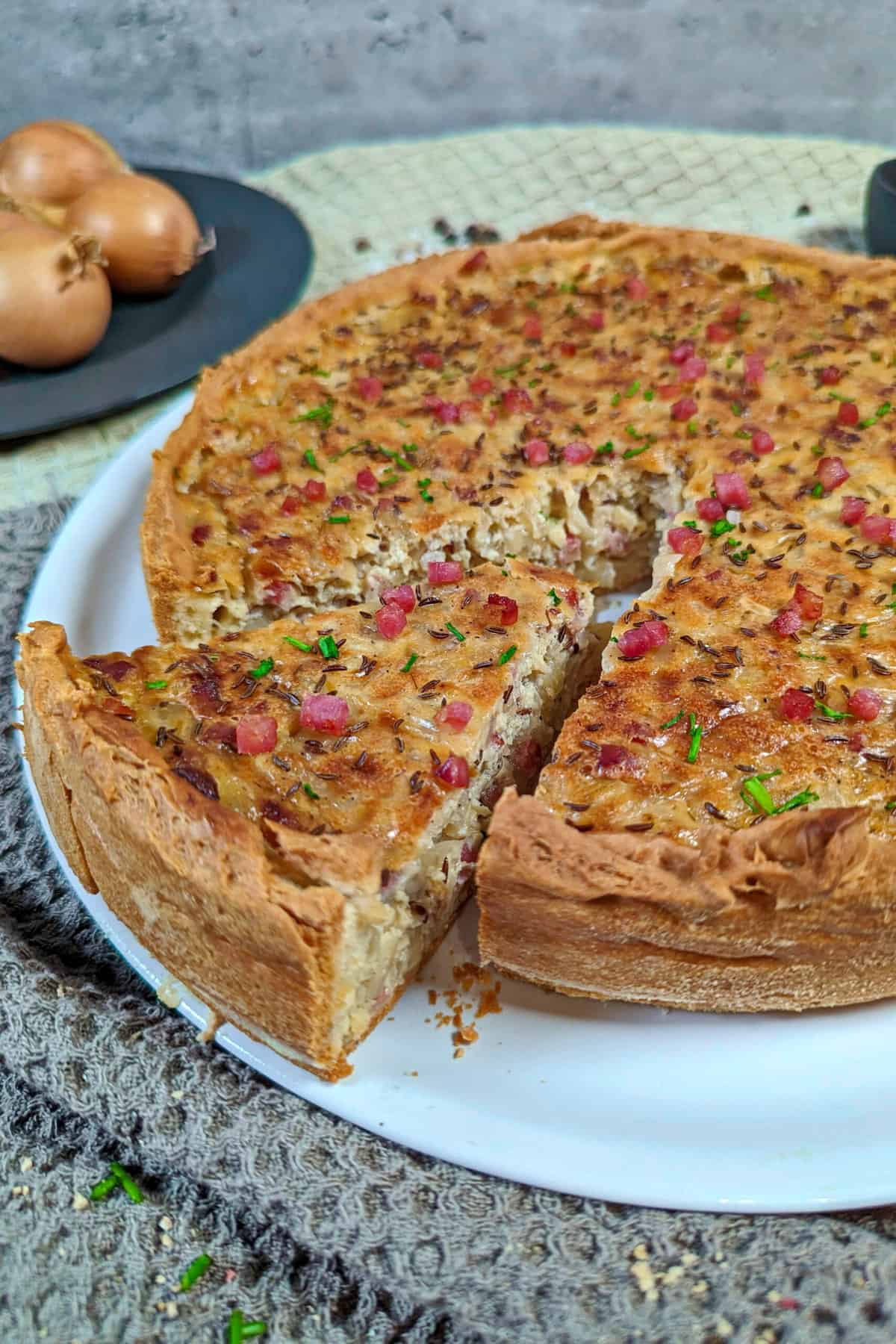 Omas Klassischer Zwiebelkuchen Instakoch de Omas Klassischer Zwiebelkuchen Instakoch de