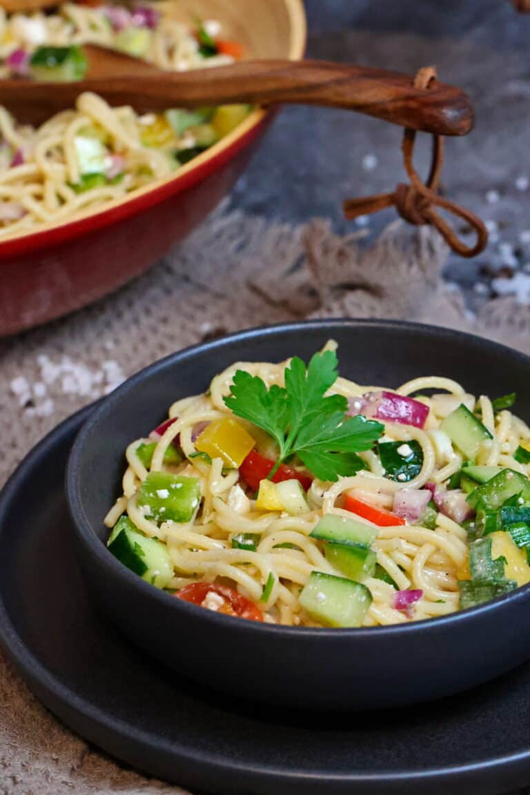 Gesunder Spaghetti Salat - Einfaches und schnelles Rezept - Instakoch.de