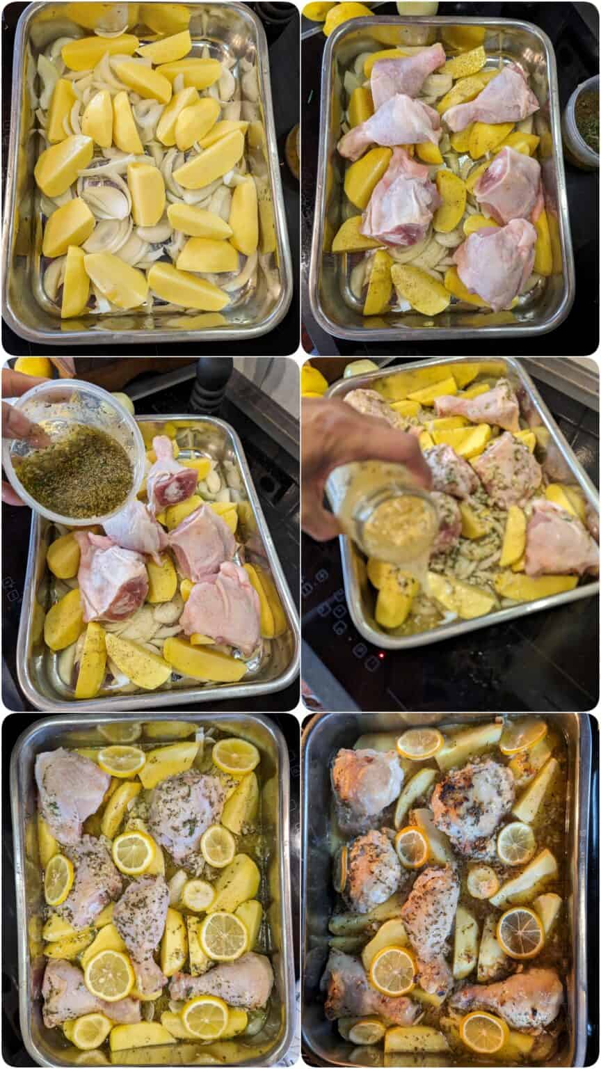 Griechisches Hähnchen mit Kartoffeln - Ofenhähnchen mal anders ...